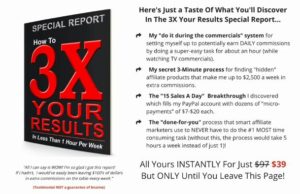 Special Report How to Triple The Results