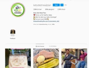 Keto Diet Instagram Page