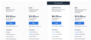 Bluehost Pricing Plan
