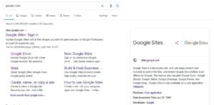 Google sites